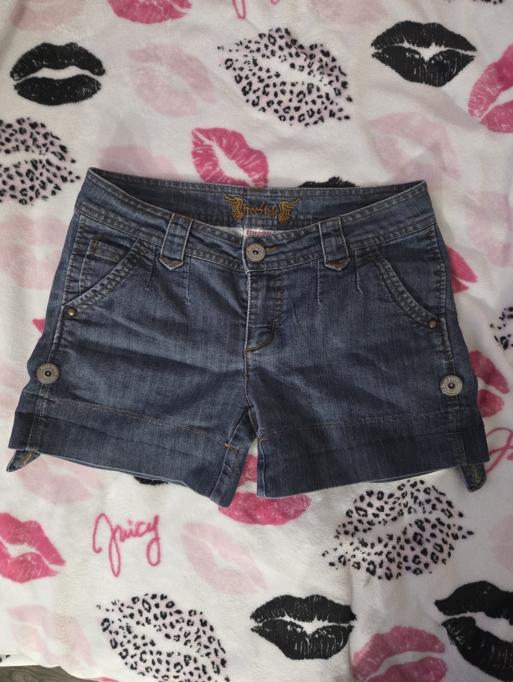 Freestyle Revolution Women's Denim Shorts in Blue Wash